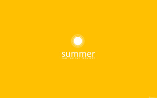 Yellow background white circle summer - a white circle free wallpaper