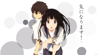 Anime couple characters arms around - their arm free wallpaper