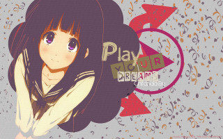 Girl longhair whiteshirt redarrow playroomdream - a red arrow free wallpaper