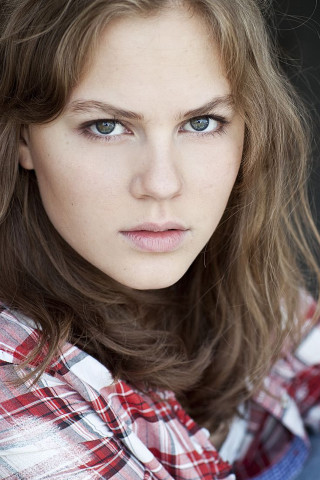Woman ponytail plaid eyesclosed freckles - barbizon school free wallpaper
