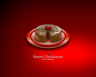Red plate cake bow ribbon - a red bow free wallpaper