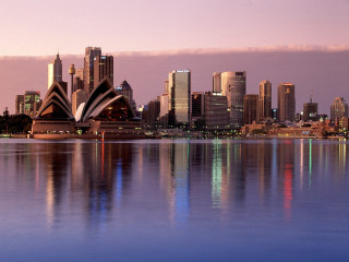 City skyline water front view - elizabeth durack free wallpaper