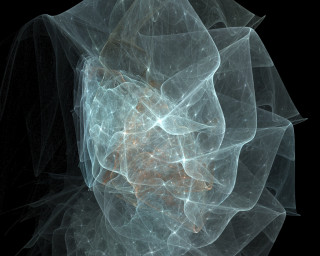 Fractal waterdrop raytraced sparkle mandelbrot - material free wallpaper