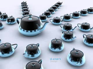 Kettles black pattern blue group - a black top free wallpaper