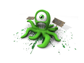 Green monster sign mouth substance - a green monster free wallpaper