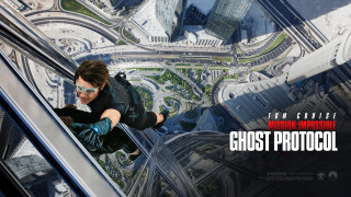 Man black shirt gloves glass - a cityscape in the background free wallpaper