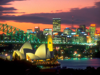 City skyline bridge large building 4 - elizabeth durack free wallpaper