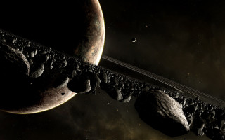 Rocks planets moon sky stars - star citizen halo free wallpaper