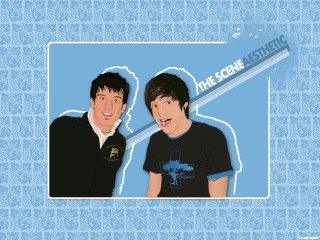 Two men blue background design - two man free wallpaper