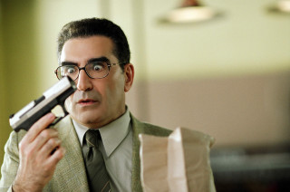 Man suit gun surprised look - his face free wallpaper