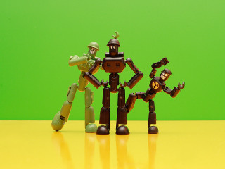 Lego figures group table green - eduardo paolozzi free wallpaper