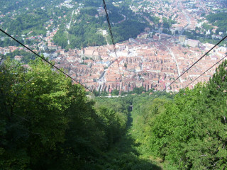 City sky view trees cable - a view of a city free wallpaper