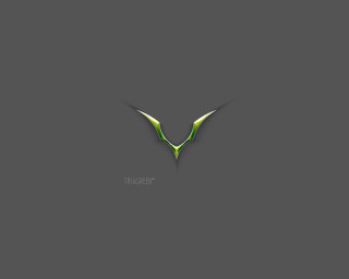 Green logo gray background black - the bottom of the image free wallpaper