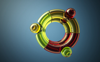 Colorful object blue background sky 3 - a red center free wallpaper