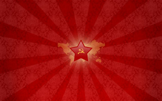 Red star hammer sickles symbol - sick free wallpaper