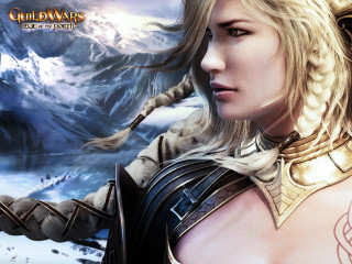 Woman long hair sword in - epic fantasy free wallpaper
