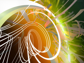 Colorful abstract spiral background green 3 - an abstract sculpture free wallpaper