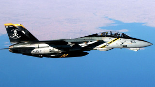 Fighter jet flying sky blue - below free wallpaper