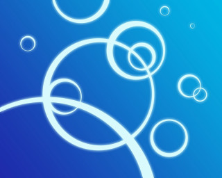 Blue background bubbles air bubbles - vector curve free wallpaper