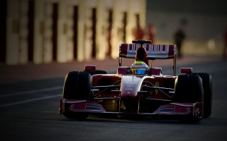 Man racecar street fence building - a red race car free wallpaper