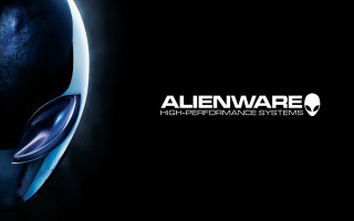 Alien black background white logo - alien free wallpaper