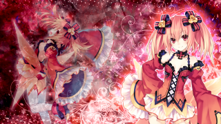 Anime pink dress star background - star and swirls free wallpaper