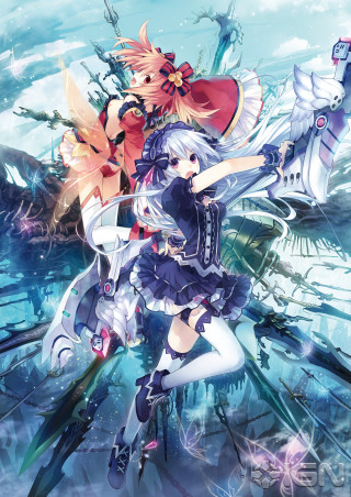 Anime girls long hair sword 2 - two anime girl free wallpaper