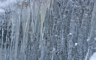Waterfall ice closeup running water - ice free wallpaper