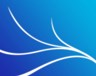 Blue background white lines white - the right side free wallpaper