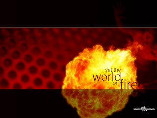Fireball set the world on - a fireball free wallpaper