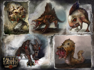 Monsters blood demon horde creepy - league of legends concept art free wallpaper