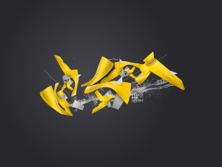 Yellow white abstract black background - abstract design free wallpaper