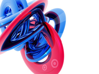 Red computer generated image of 2 - c4d free wallpaper