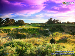 Sunset golf course purple sky - a purple sky free wallpaper