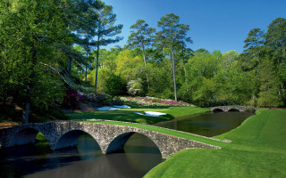 Bridge pond golf course stone - a golf course free wallpaper