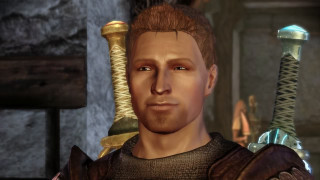 Man armor sword statue standing - hyper realistic face free wallpaper