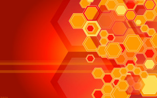 Red yellow hexagonal background shapes - hexagonal free wallpaper