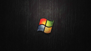 Black windows logo bauhaus earth - a windows logo free wallpaper