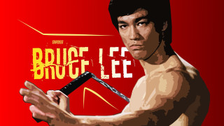 Man knife red background bruce - his right hand free wallpaper