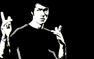 Man peace sign black shirt 2 - his finger free wallpaper