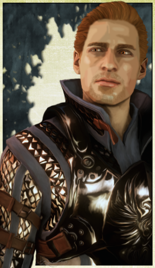 Man leather outfit sword tree - a shadow free wallpaper