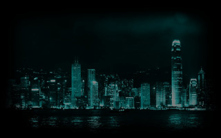 City skyline night water background 5 - cui bai free wallpaper