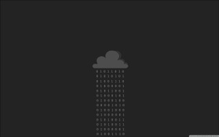 Rain cloud numbers black background - generative art free wallpaper