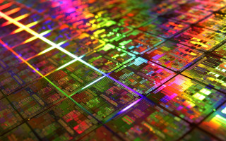 Colorful array electronic components black - ray free wallpaper