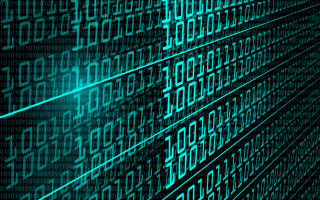 Numbers wall green glow black - white letter free wallpaper