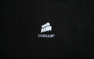 Black background white logo corsairr - product photo free wallpaper
