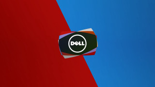 Dell logo red blue background - a blue sky behind free wallpaper