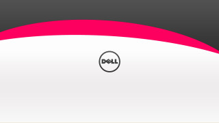 Dell logo white pink black - the bottom half of the image free wallpaper