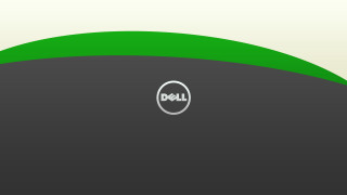Dell logo green gray background - a dell logo free wallpaper