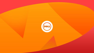 Red orange dell logo background - a dell logo free wallpaper